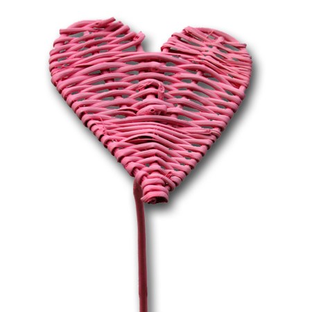 Lata heart on stem flat 'pink'