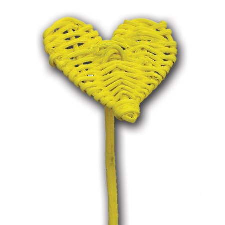 Lata heart on stem flat 'yellow'