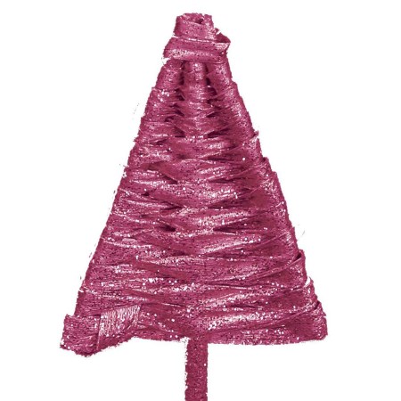 Xmas Tree 'pink with pink glitter'