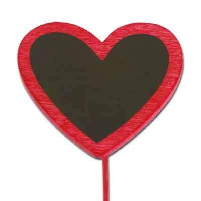 Blackboard Heart on stem 'Red'
