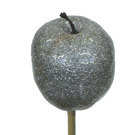 Apple Metallic 'Silver with silver glitter'