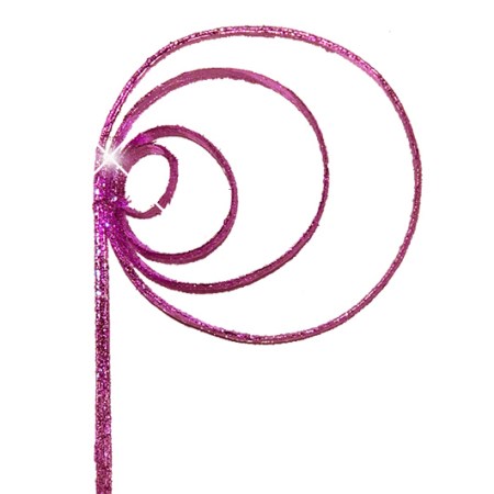 Cane coil 'pink pink glitter'