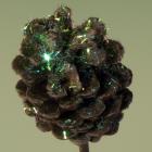 Pine cone on stem 'Mixed Sparkles' thumb