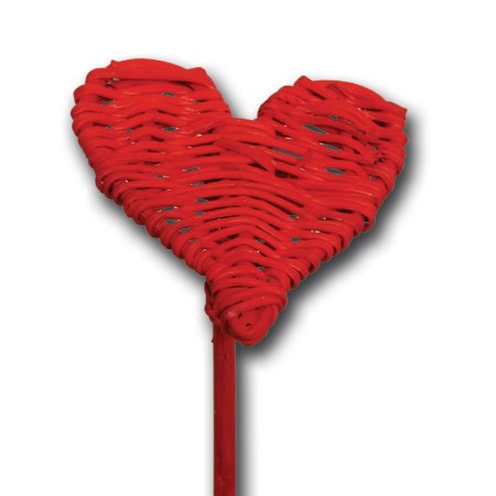 Lata heart on stem flat 'red'