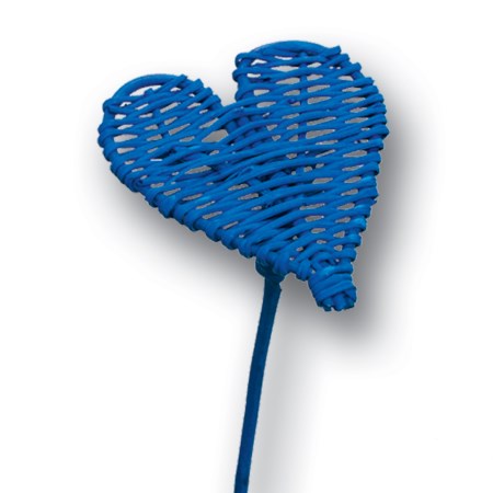 Lata heart on stem flat 'blue'
