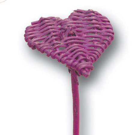 Lata heart on stem flat 'lilac'