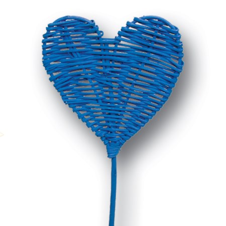 Lata heart on stem upright 'blue'