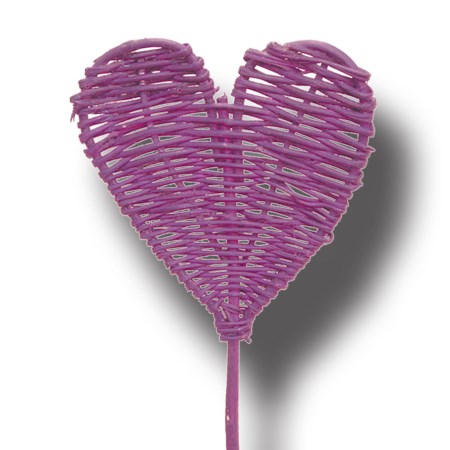 Lata heart on stem upright 'lilac'