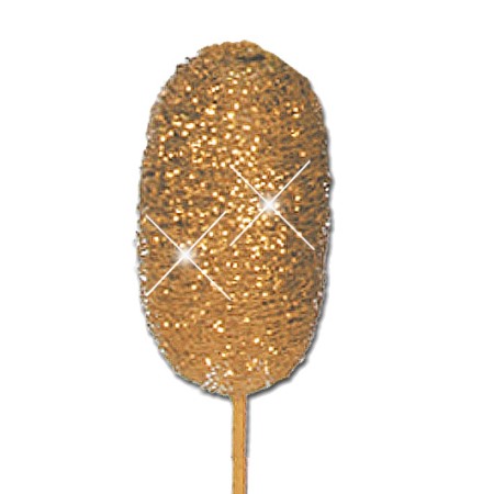 Luffa on stem 'gold gold glitter'