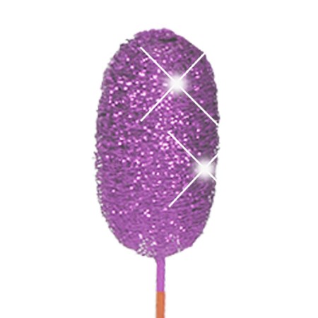 Luffa on stem 'purple purple glitter'