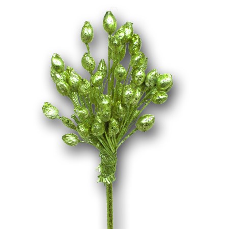 Motti bunch on stem 'green green glitter'