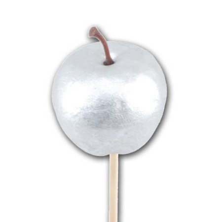 Apple 5cm on Stem Silver