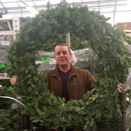 Giant Noble Fir Wreath '1m' giant