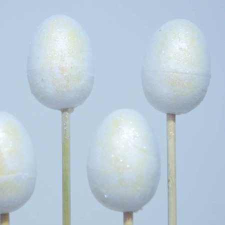 Egg on stick 'Irridescent Glitter'