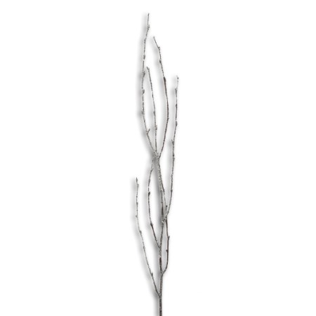 Birch Branch 55 cm 'frost + clear glitter' Betula pendula