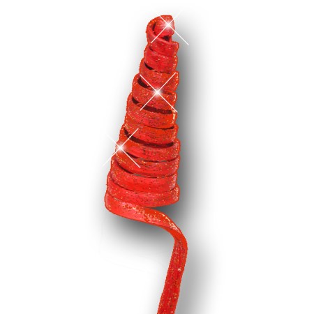 Cane cone 'red red glitter'