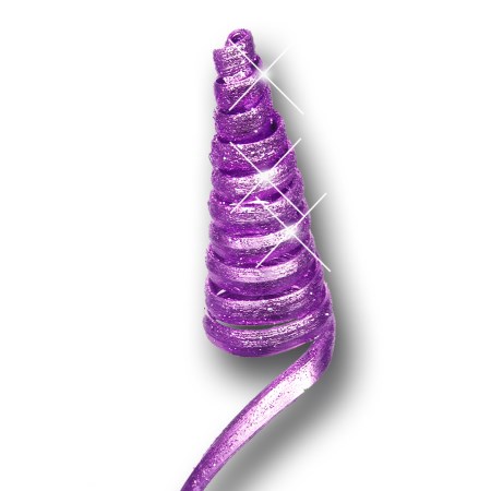 Cane cone 'purple purple glitter'