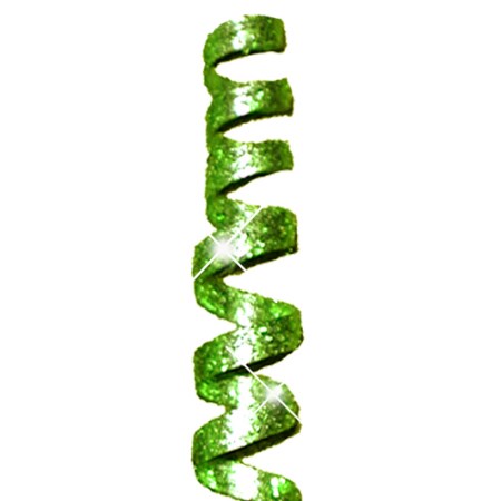 Cane spiral 'green green glitter'
