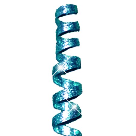 Cane spiral 'ice blue blue glitter'
