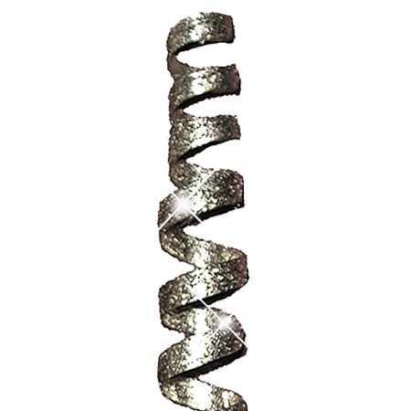 Cane spiral 'silver silver glitter'