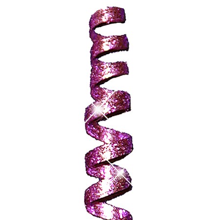 Cane spiral 'purple purple glitter'